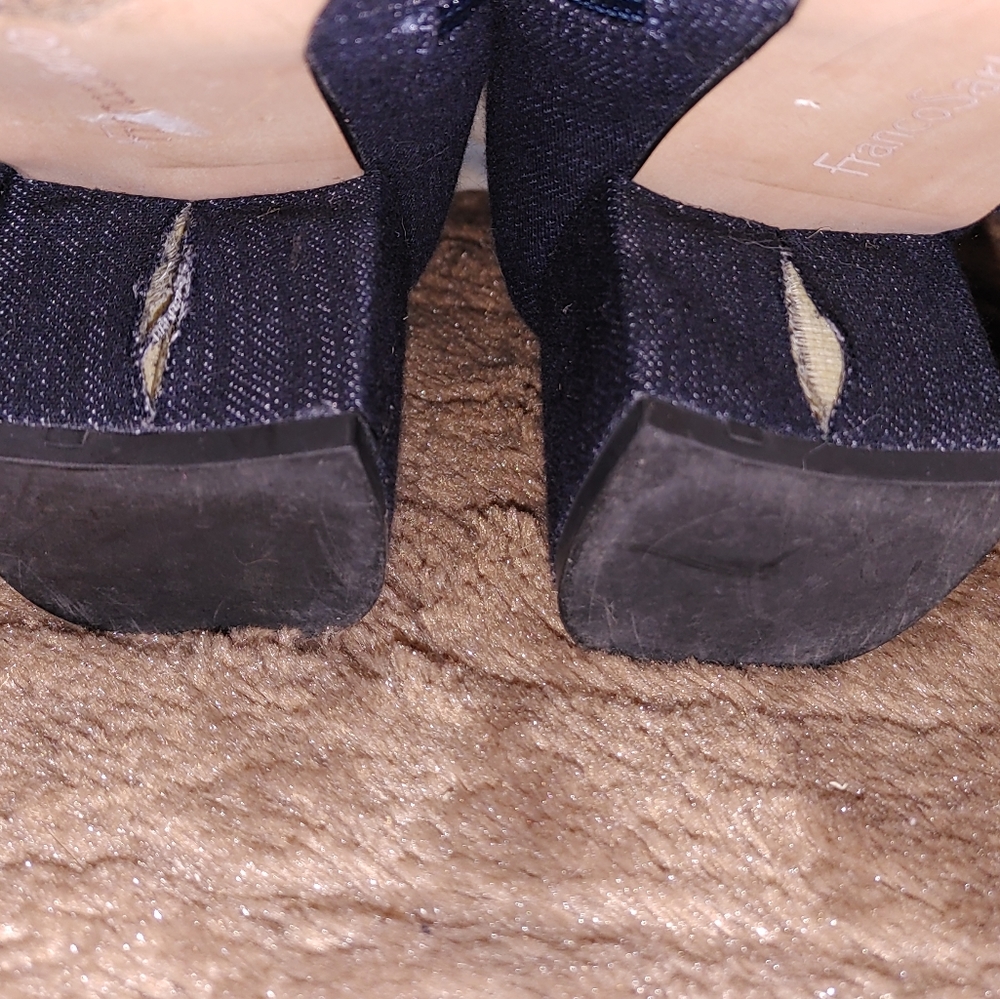 Franco Sarto Denim Look Heels - Picture 9 of 9